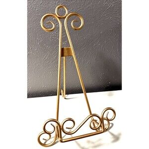 Gold Iron Easel Display Canvas Picture Artwork Menu Plate Wedding Book Stand